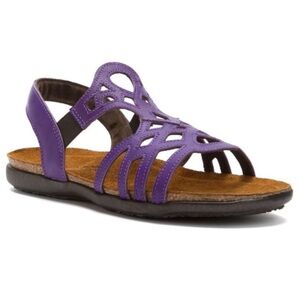 Naot Rebecca Plum Leather Women Sandals 37EU, 6 US